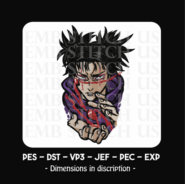 Choso - Jujutsu Kaisen embroidery design