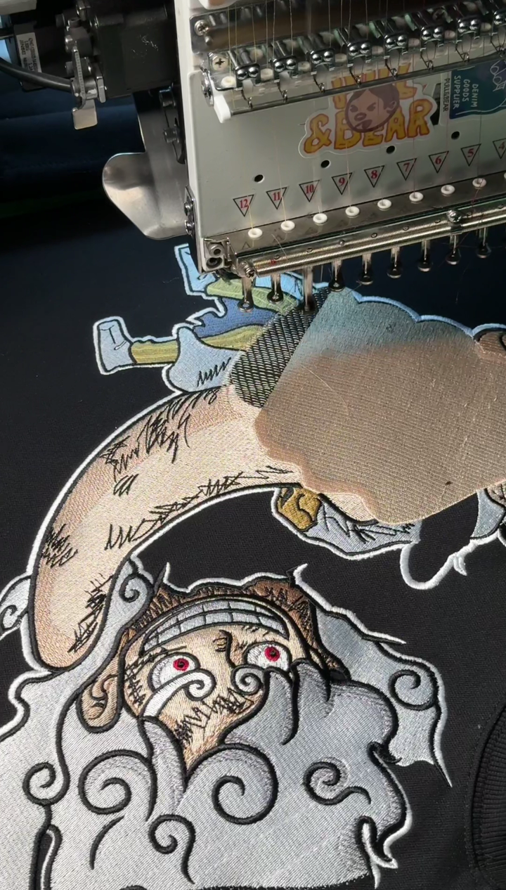 Luffy x Kizaru - One piece embroidery design