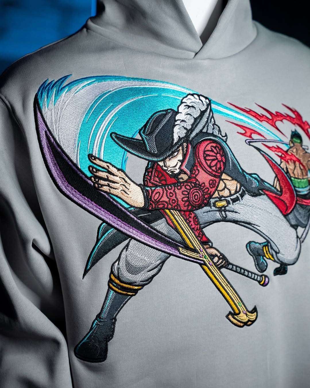 Zoro x Mihawk - One piece embroidery design