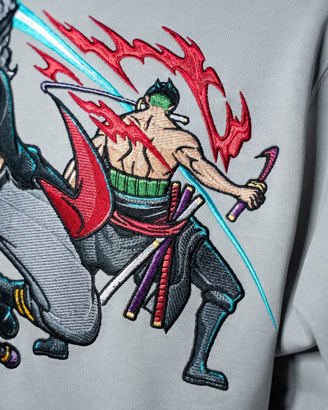 Zoro x Mihawk - One piece embroidery design