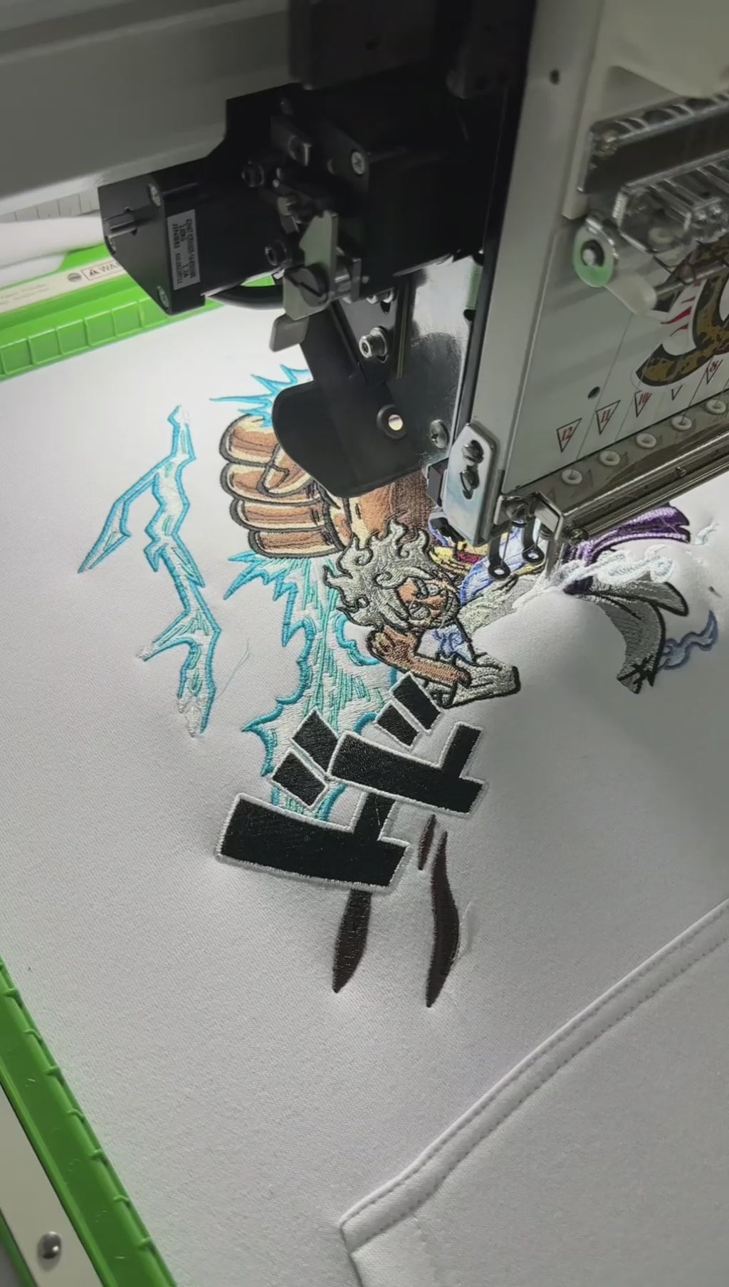 Luffy Gear 5 - One piece embroidery design