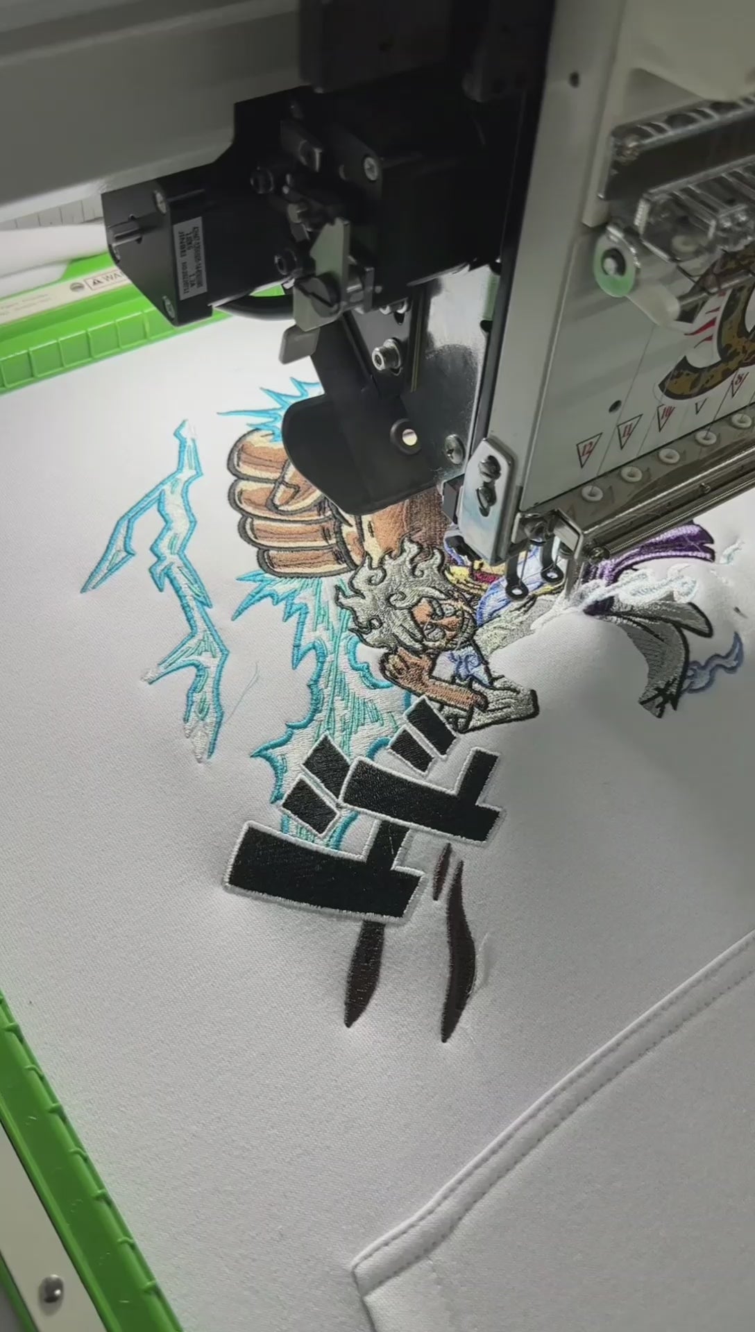 Luffy Gear 5 - One piece embroidery design